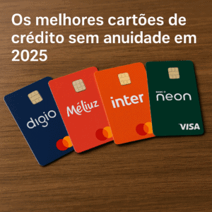 Os melhores cartões de crédito sem anuidade em 2025